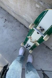This image is of a skateboard for getting to classes with