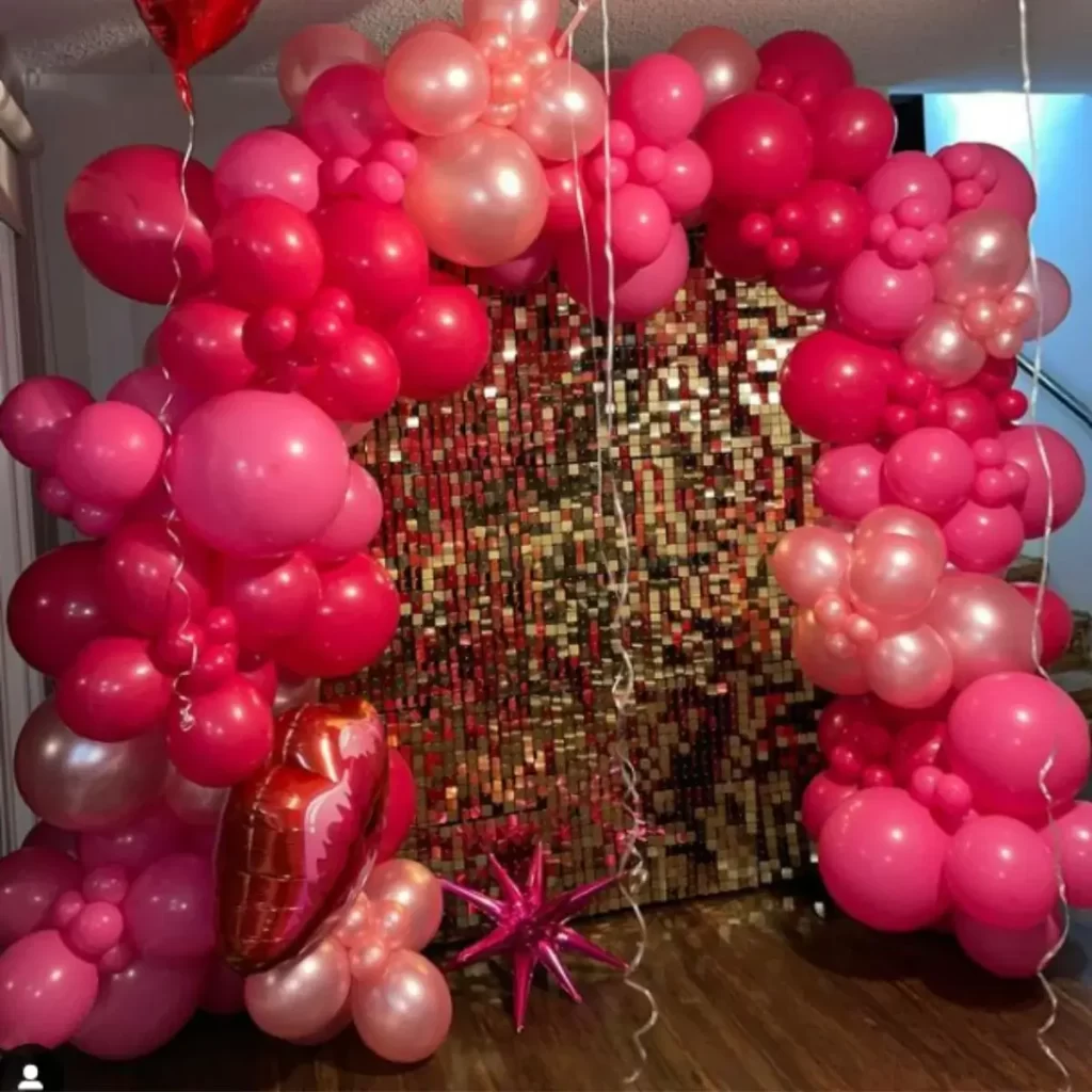 photo of galentines day balloon decorations