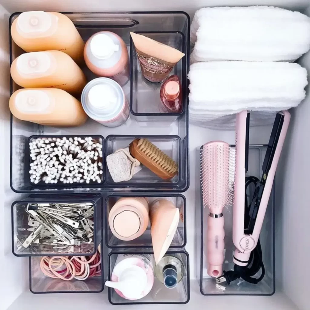 bathroom drawer organizer tray